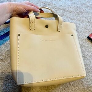 Portland Leather Mini Crossbody Leather Bag Classic Bone